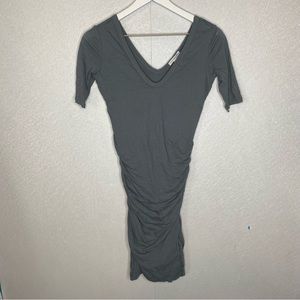 Standard James Perse Gray Ruched Dress Size 0‎